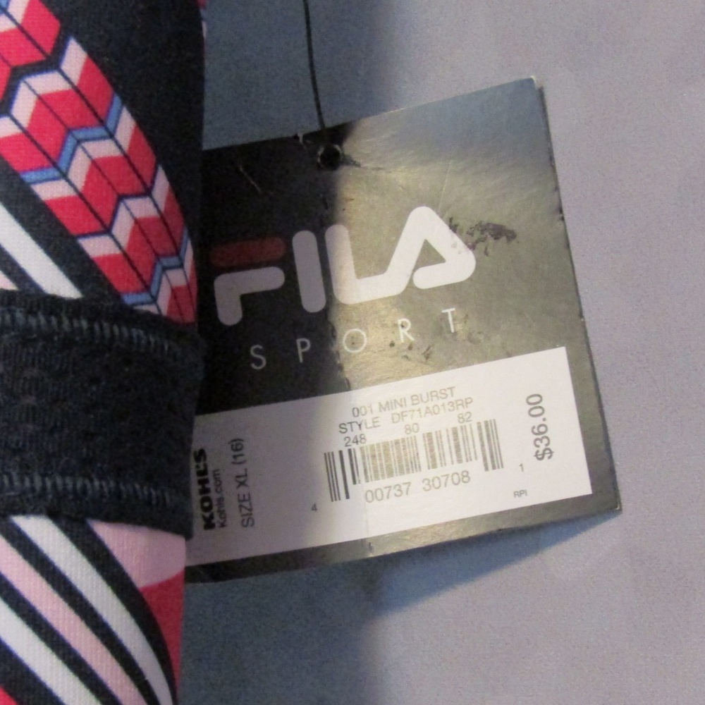 NWT Fila Girl's Athletic Tennis Dress Pink Black - Picture 3 of 6